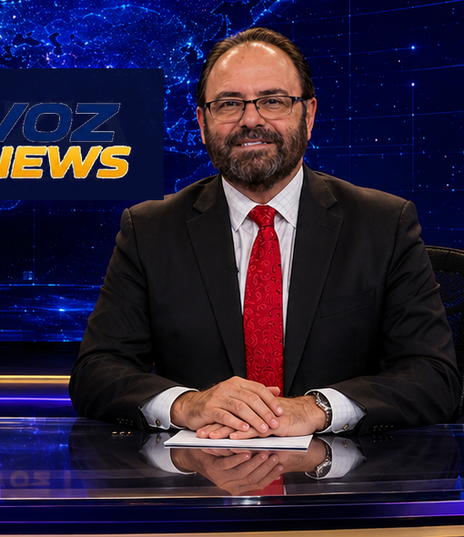Paulo Fayad no estúdio VOZ NEWS